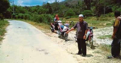 Lokasi mangsa ditemui suaminya pada jam 2 pagi