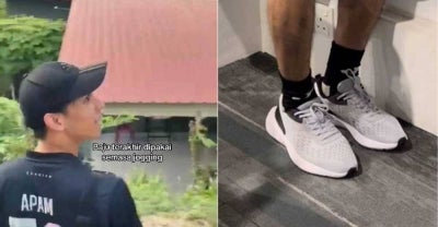 Kasut dan baju yang dipakai Nidza Afham ketika hilang.