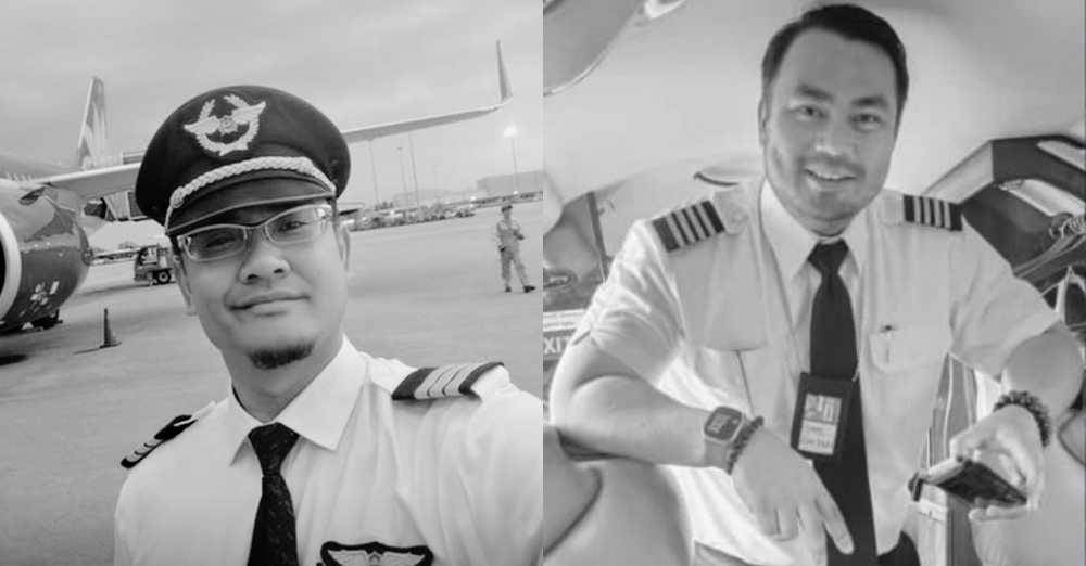 Dua kru kapal yang juga juruterbang ialah Heikal Aras Abdul Azim (kiri) dan Shahrul Kamal Roslan.