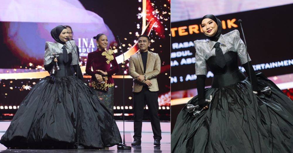 Aina tidak dapat menahan air mata daripada terus tumpah pada Sabtu lalu.