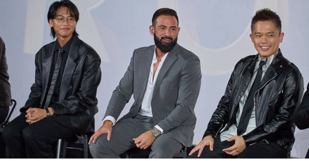 Dari kiri : Nadhir, Sharnaaz dan Adrian.