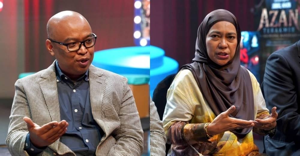 ( Kanan) Ketua Pegawai Operasi (COO), Nadzariah Mohamed. Sementara itu, kiri pula Pengurus Kanan Jabatan Kandungan TV AlHijrah, Zulkarnaen Mokhtar