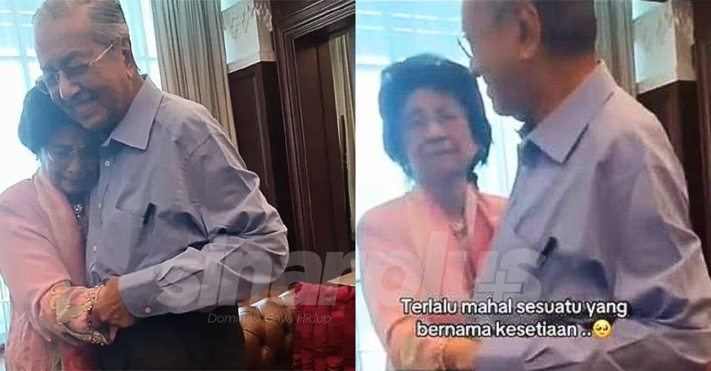 Video tindakan spontan Tun Dr Siti Hasmah memeluk Tun Dr Mahathir Mohamad yang dirakam pada tahun 2020 kembali tular meruntun hati warganet