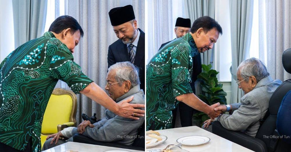 Suasana lawatan Sultan Brunei di IJN pada Ahad - Foto: Pejabat Tun Dr Mahathir Mohamad