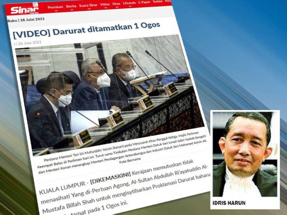 Laporan Sinar Harian pada Isnin