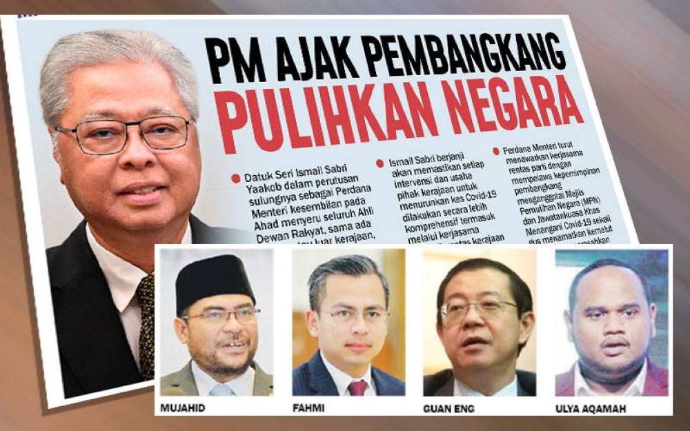 Keratan muka depan Sinar Harian pada Isnin.