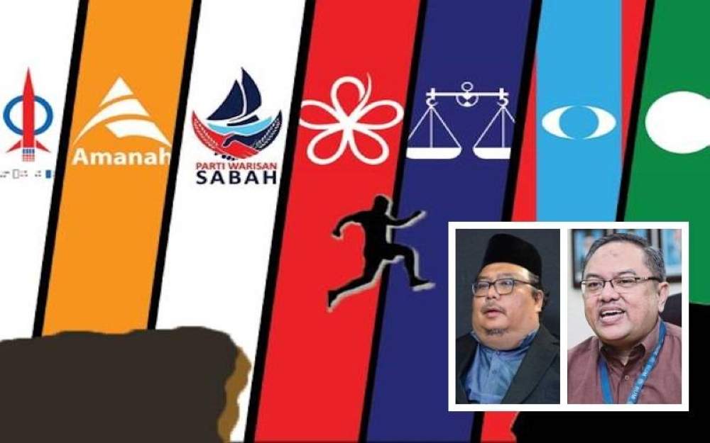 Kegiatan lompat parti dalam kalangan ahli Parlimen menyebabkan kerajaan tidak stabil dan mudah tumbang. (Gambar kecil: Khairil Azmin, Nik Ahmad Kamal)