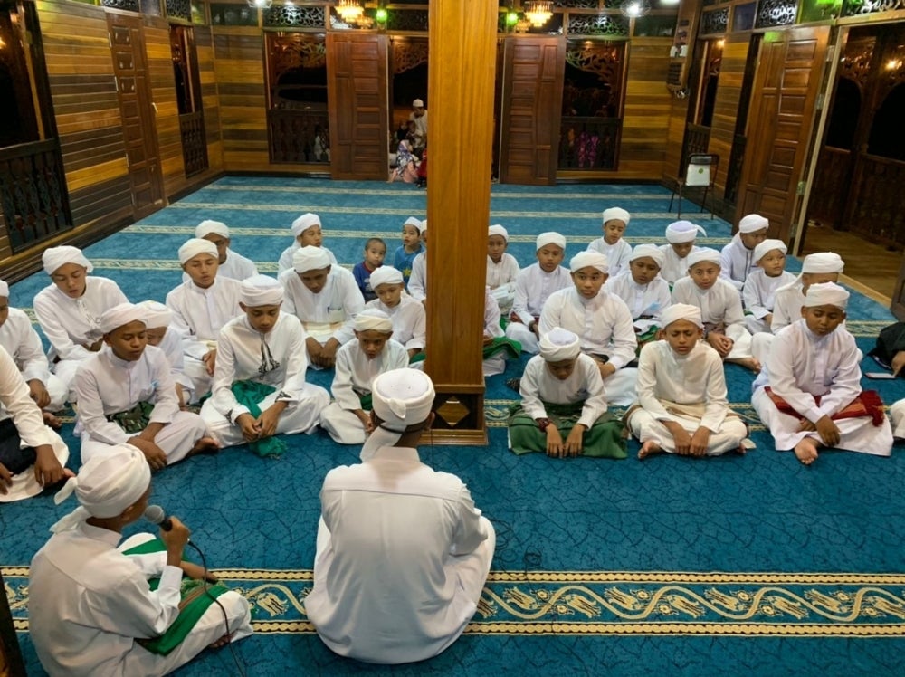 Sebahagian pelajar Maahad Tahfiz al-Quran dan Hadis Imam Al Jahzari.