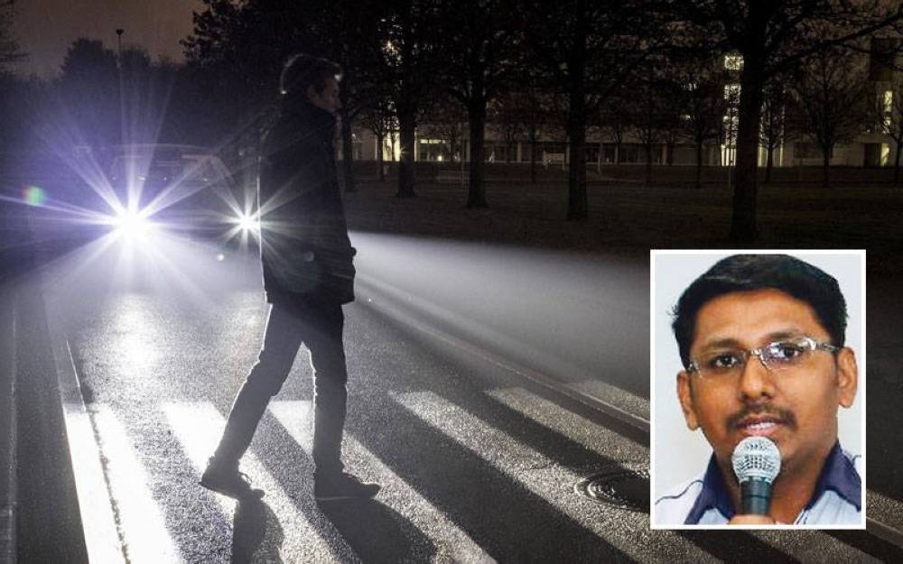 Penggunaan lampu HID atau lampu putih merisikokan pengguna jalan raya lain kerana ia menyilaukan mata. (Gambar kecil: Saravanan)