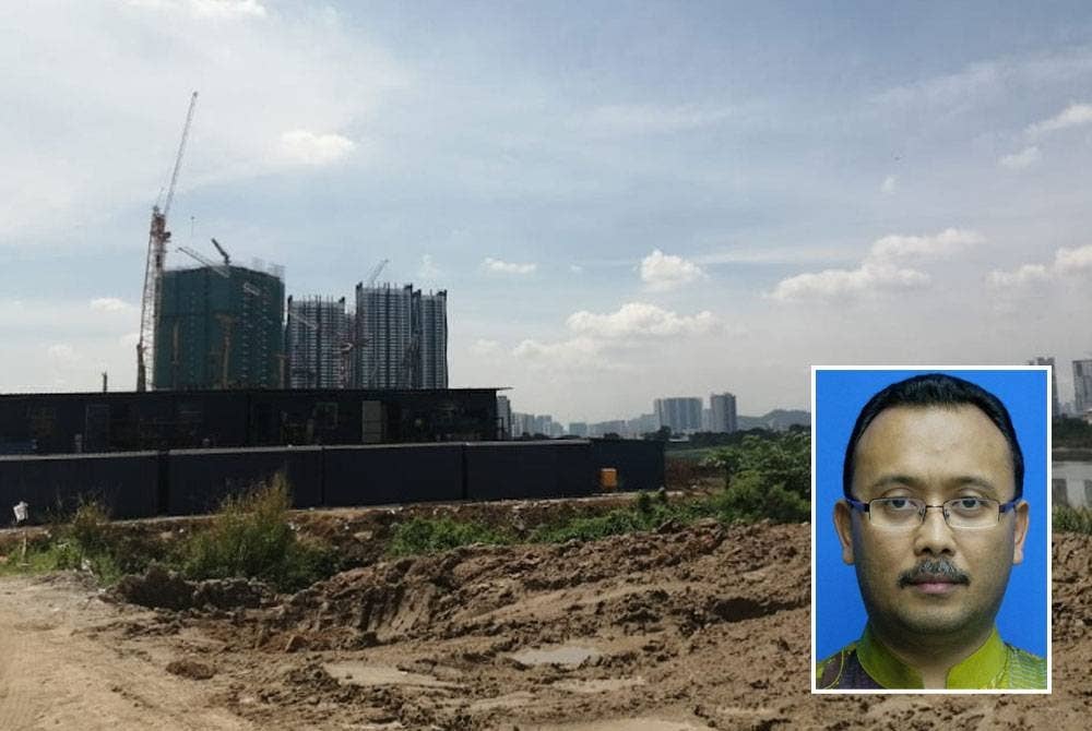 Kolam takungan Nanyang. Gambar kecil: Mazlan