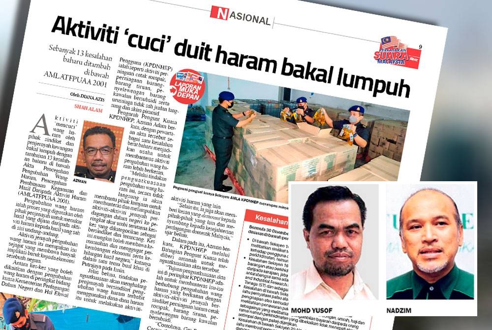 Laporan Sinar Harian pada Rabu.