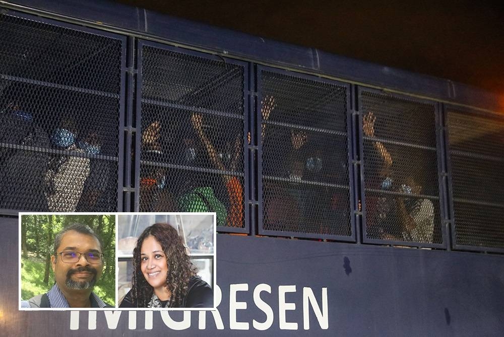 Kemasukan PATI yang ramai ke Malaysia adalah antara punca depot tahanan imigresen di seluruh negara sesak. (Gambar kecil: Mahi, Adrian Pereira)