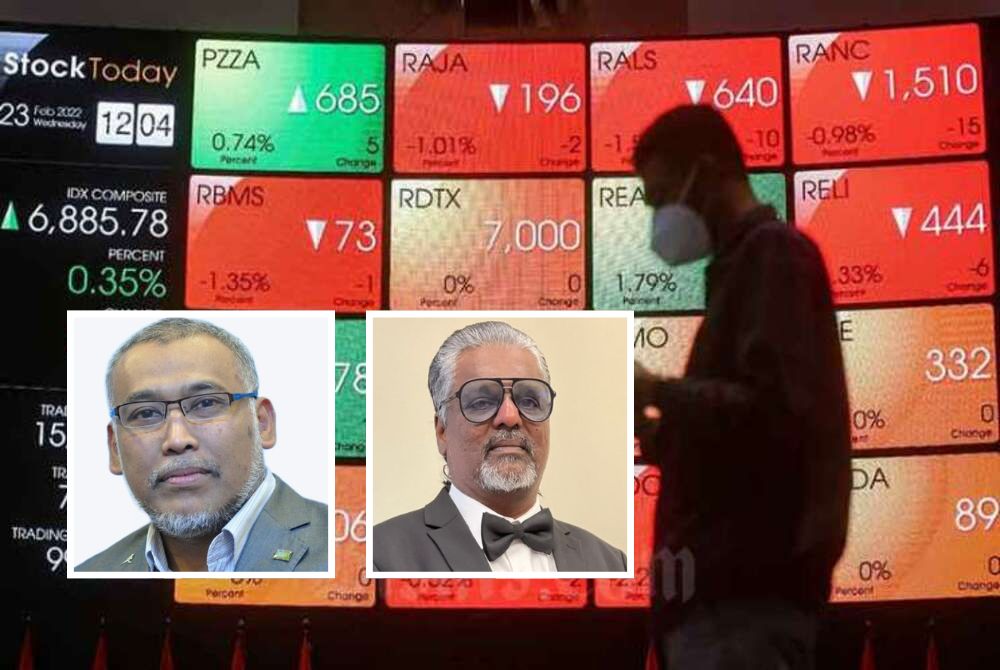 Pasaran saham global menjunam buat kali kedua dalam tempoh setahun, sekali gus mengundang spekulasi BNM bakal mempertimbangkan kenaikan OPR kali kedua dalam masa terdekat. (Gambar kecil dari kiri: Razli, Baharom)