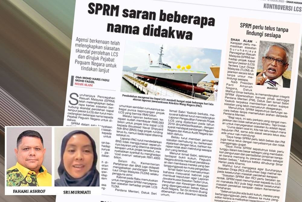 Laporan Sinar Harian pada Jumaat.