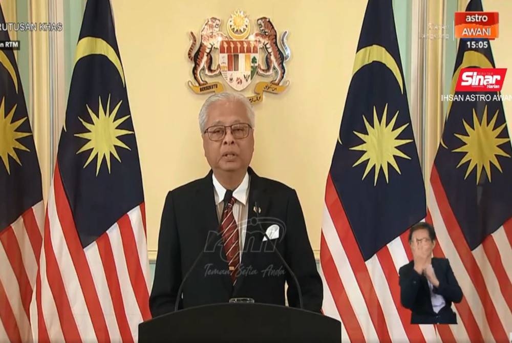 Ismail Sabri ketika menyampaikan perutusan khas pada Isnin.