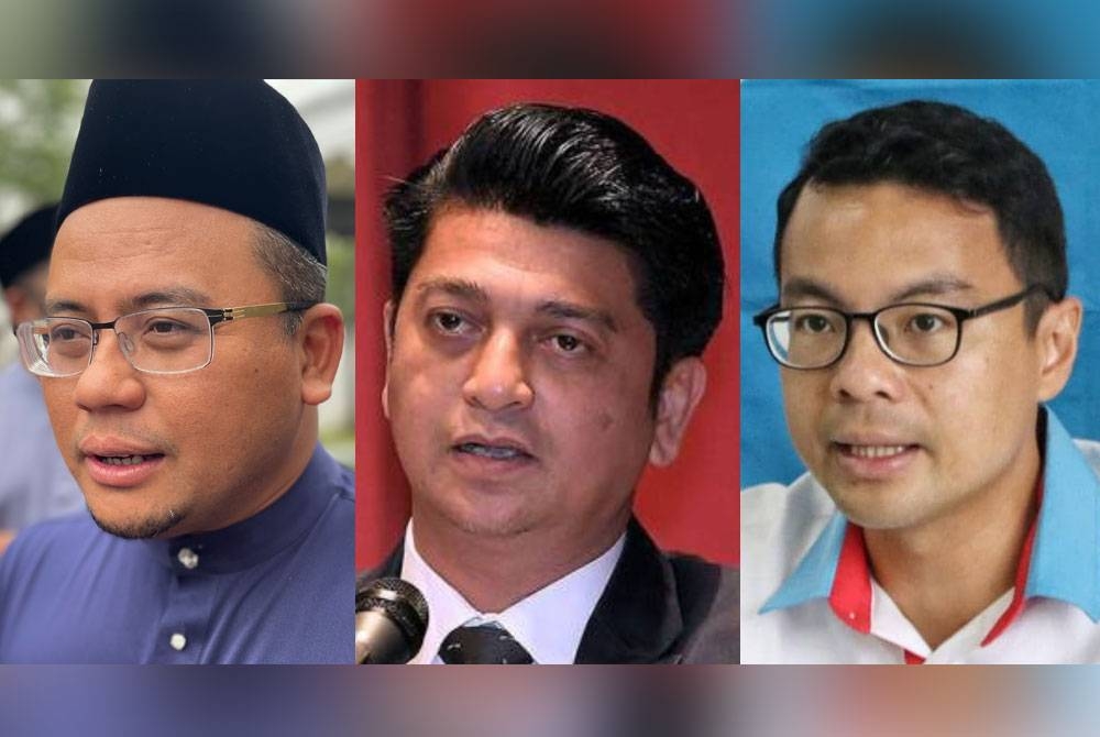 Gambar dari kiri: Amirudin, Faiz, Chean Chung