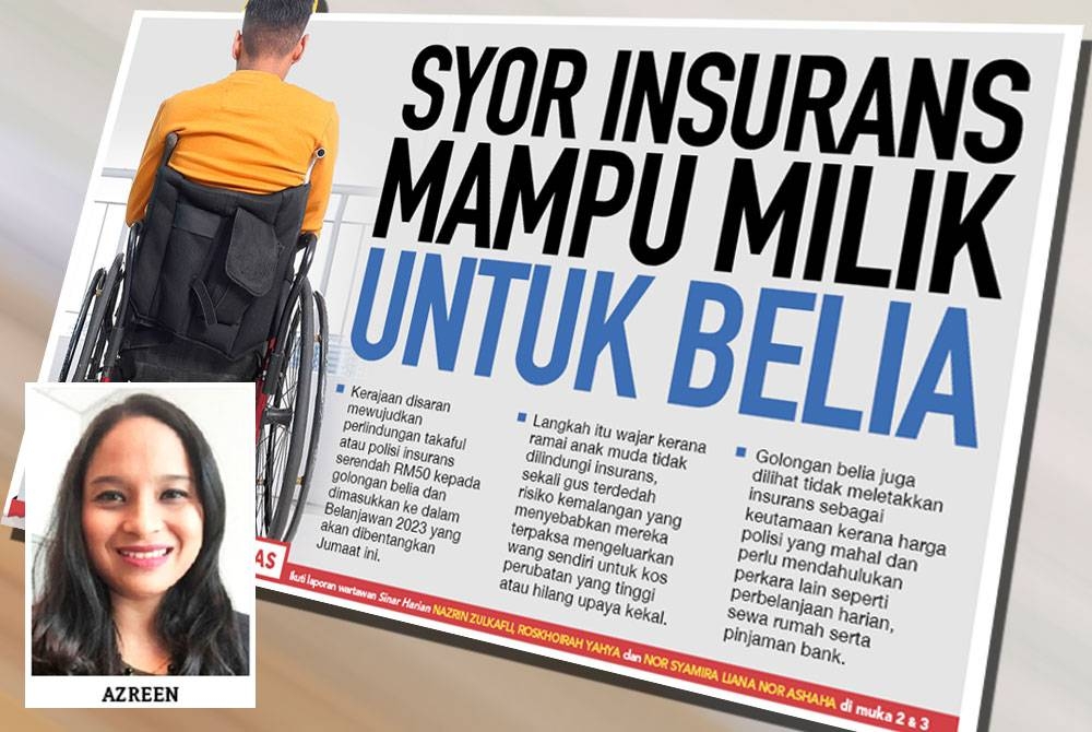 Laporan muka depan Sinar Ahad.