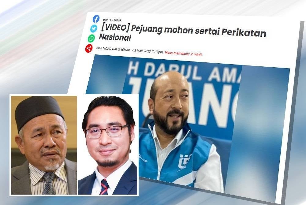 Laporan Sinar Harian. (Gambar kecil: Tuan Ibrahim, Wan Ahmad Faysal)