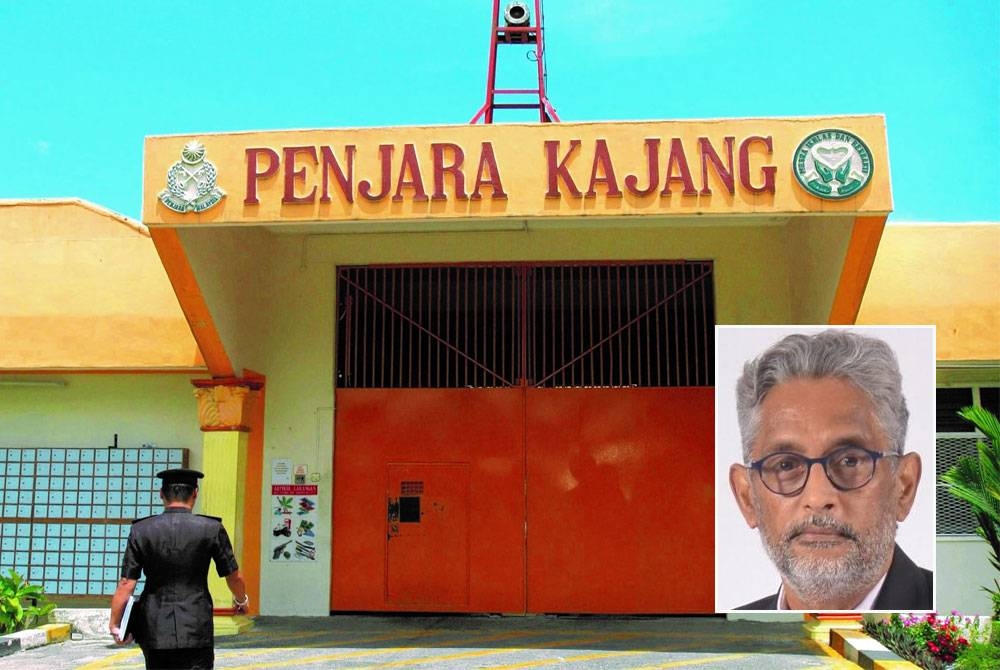 Penjara Kajang adalah salah satu penjara yang melaksanakan hukuman mati ke atas banduan akhir di negara ini. Gambar kecil: Ragunath