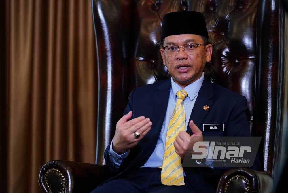Wawancara eksklusif Sinar Harian bersama Datuk Mohd Nai'im di JPN (Hal Ehwal Agama) di Kompleks Islam Putrajaya. - Foto Sinar Harian MOHD HALIM ABDUL WAHID