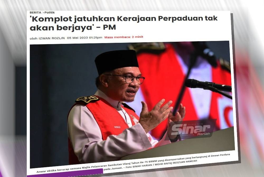 Laporan Sinar Harian pada Jumaat.