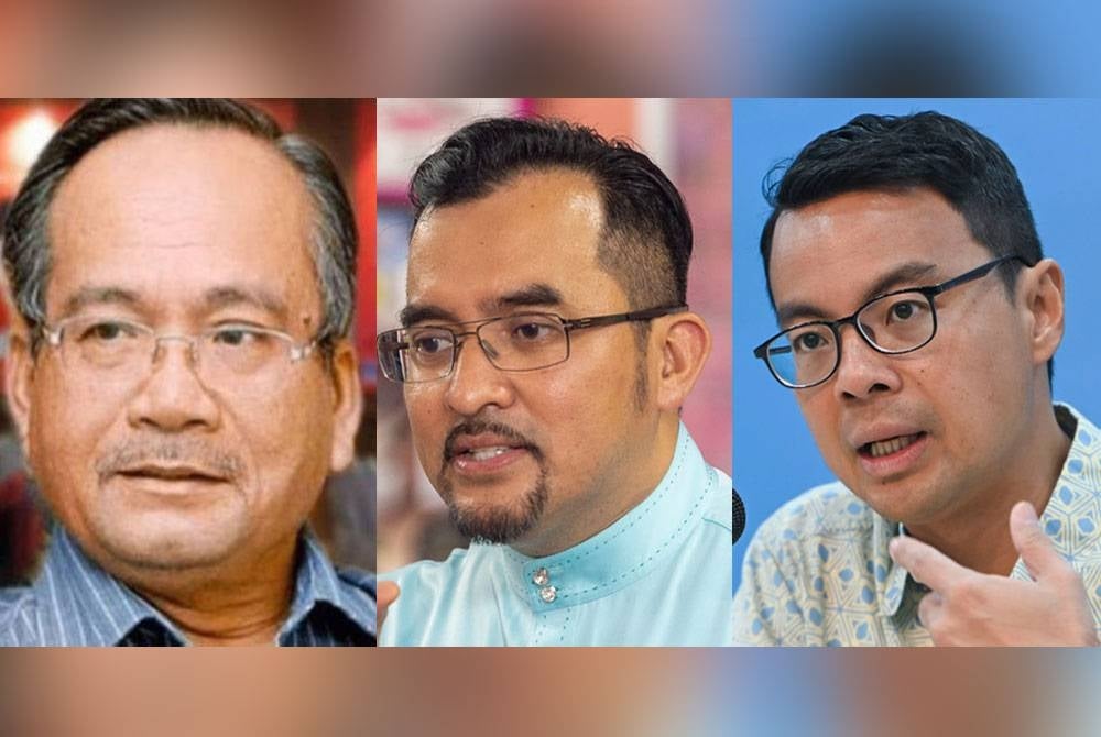 Gambar dari kiri: Ahmad Atory, Asyraf Wajdi dan Chean Chung.