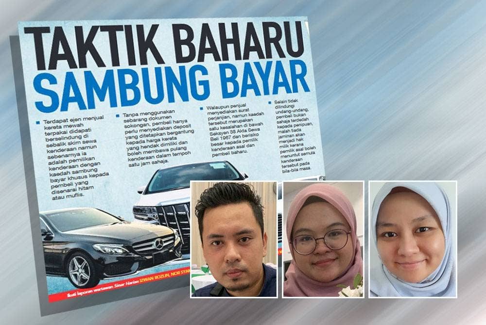 Ramai yang tidak bersetuju mengguna kaedah sambung bayar kerana bimbang risiko bakal dialami. Gambar kecil dari kiri: Mohamad Zarif, Intan Nor Sazwani, Nurashikin