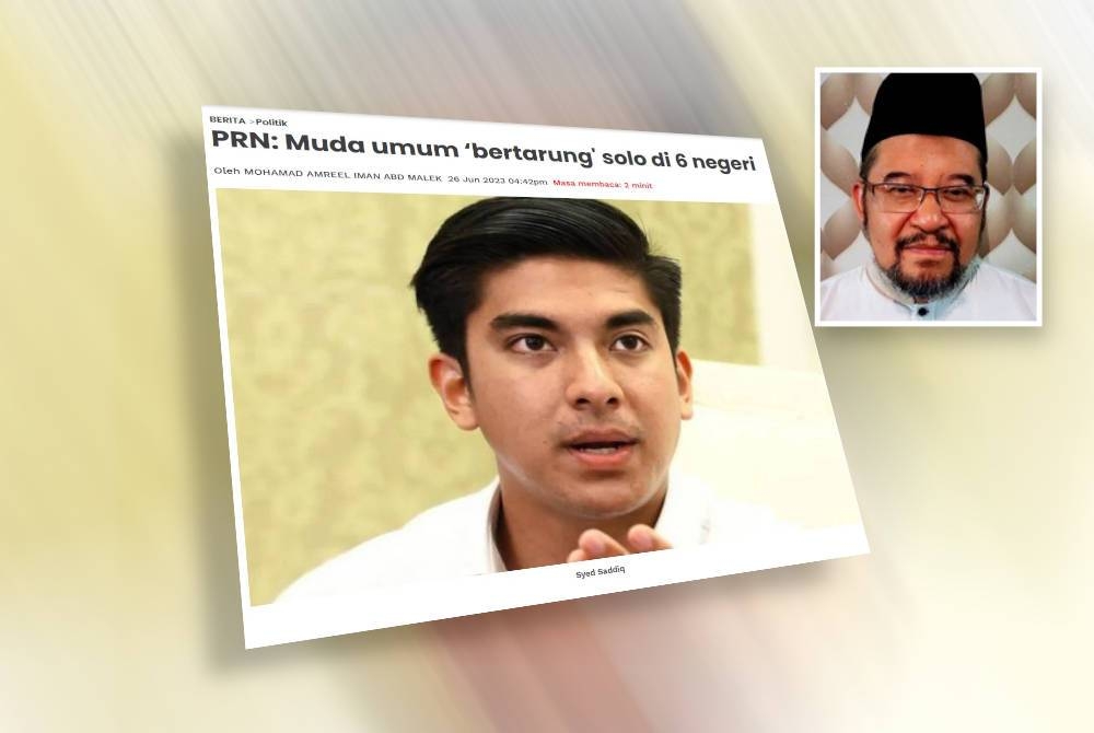 Laporan Sinar Harian pada Isnin. - Gambar kecil: Ahmad Fauzi