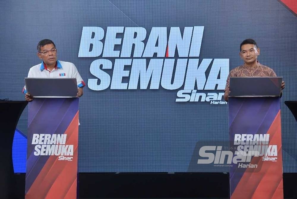 Dua calon jawatan Timbalan Presiden PKR, Datuk Seri Saifuddin Nasution Ismail dan Rafizi Ramli tampil dalam Berani Semuka 11 Mei 2022.
