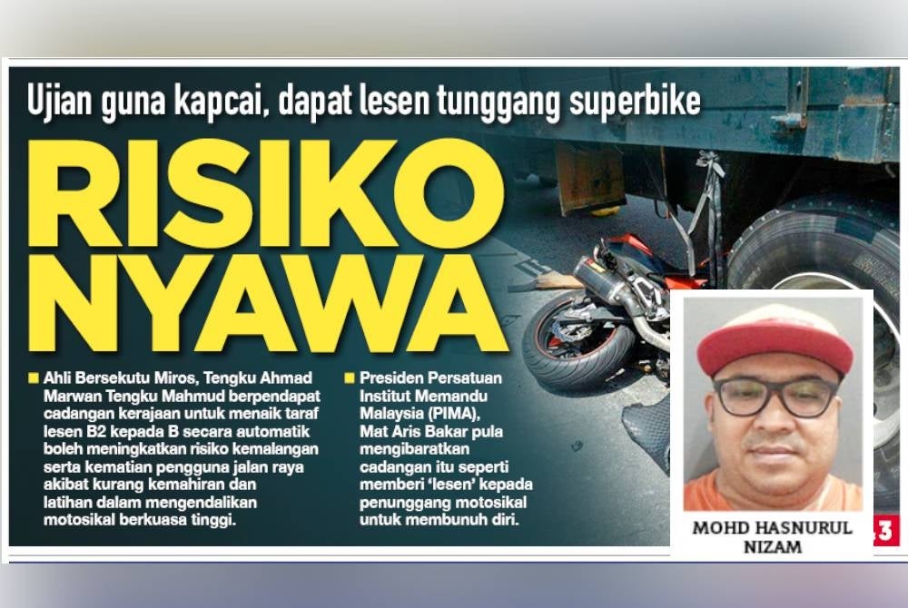 Laporan muka depan Sinar Harian pada Selasa.