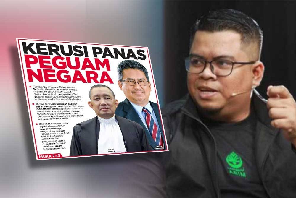 Laporan muka depan Sinar Harian pada Sabtu dan Zairudin