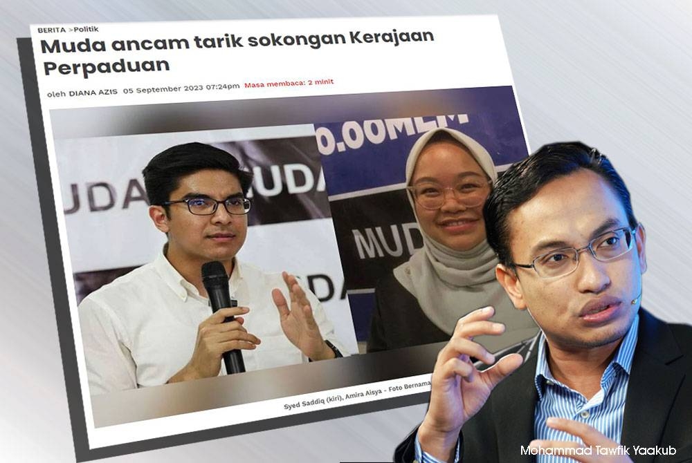 Laporan Sinar Harian pada Isnin. Gambar kecil: Dr Mohammad Tawfik Yaakub