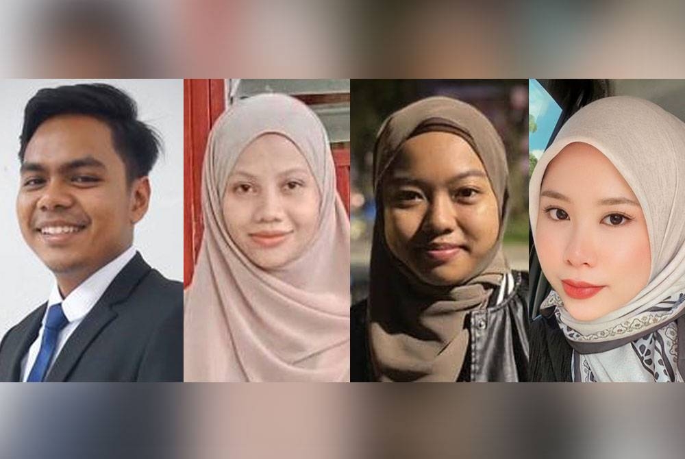 Gambar dari kiri: Mohd Faiz, Maisyarah, Tuti Aryati dan Nur Azirah.
