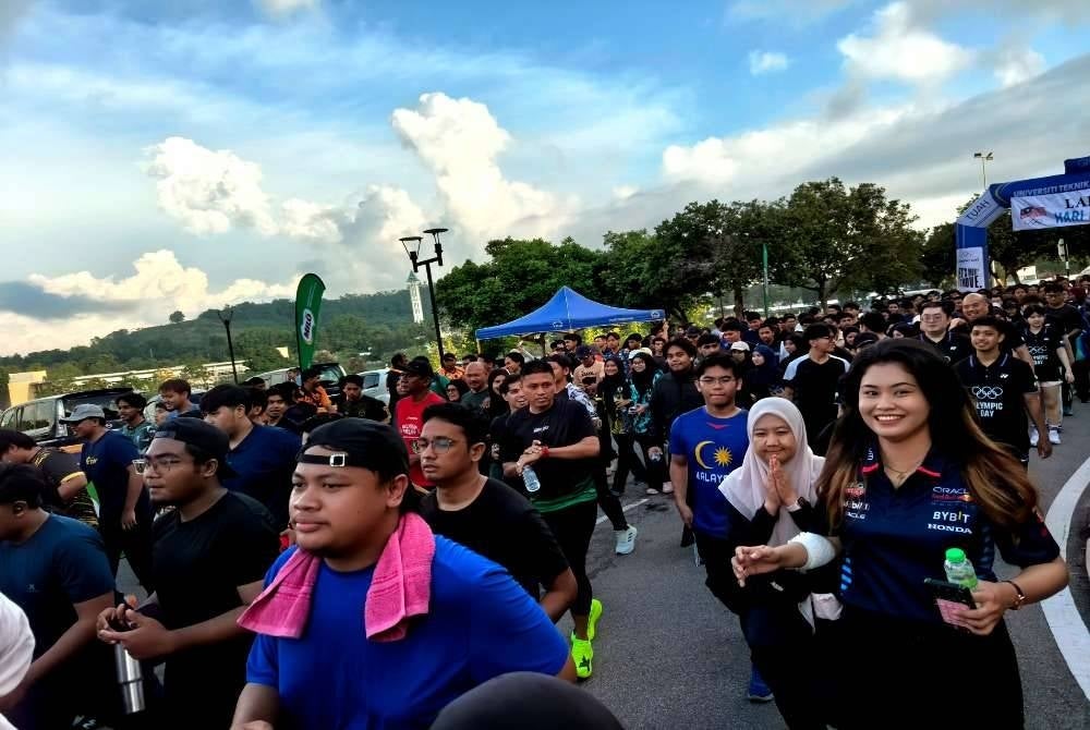 Lebih 5,000 peserta menyertai Larian Hari Olimpik 2026 sempena sambutan Hari Olimpik Sedunia di Universiti Teknikal Malaysia Melaka (UTeM).