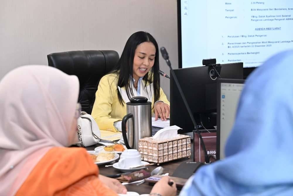  Mesyuarat Lembaga Pengarah ASWARA yang dipengerusikan beliau pada Khamis.