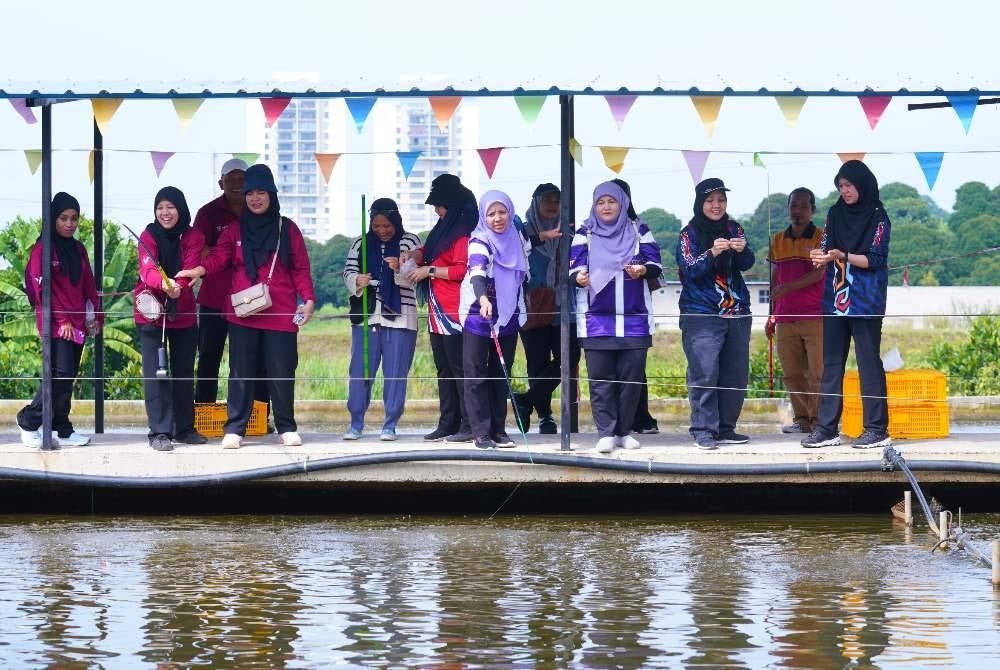 Kolam ikan tilapia juga ada di ladang Puchong, PPP UPM.