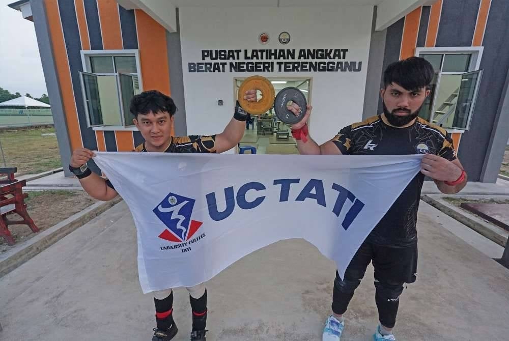 Farid Redzuan Mohd Zaubidi (kiri) dan Muhammad Shah Jeh’an Syamsul Bahri, pelajar Diploma Sains dan Rekreasi di Universiti College TATI (UC TATI), Kuala Terengganu, bakal membuat penampilan terakhir di pentas Sukan Malaysia (SUKMA) pada edisi ke-22 yang akan berlangsung di Selangor.