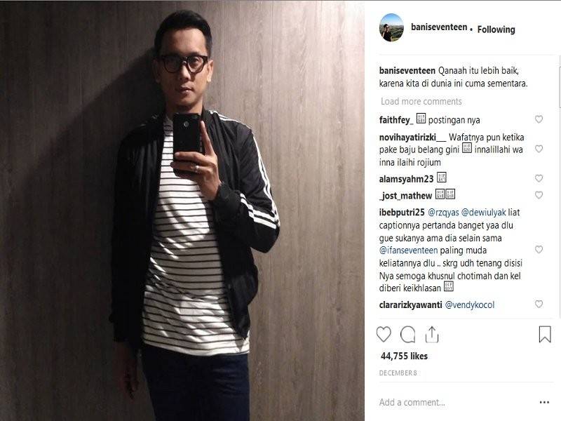 Coretan isteri Bani Seventeen buat arwah suaminya