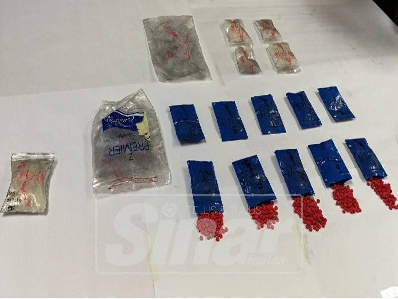 Sebahagian daripada dadah yang dirampas.
