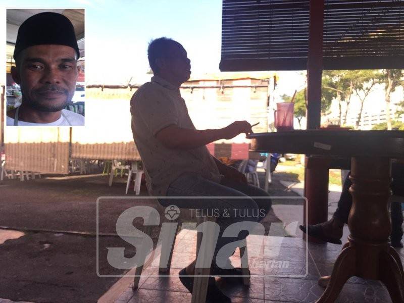 Meja dan kerusi yang disediakan luar premis untuk kegunaan perokok. (Gambar kecil: Mohd Helmi)