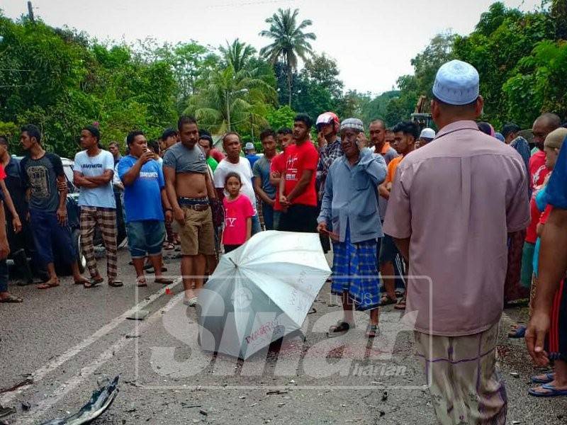 Mangsa maut di tempat kejadian.
