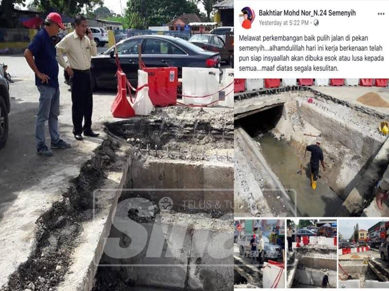 Lawatan kerja di Semenyih yang dikongsi Allahyarham menerusi Facebooknya semalam.