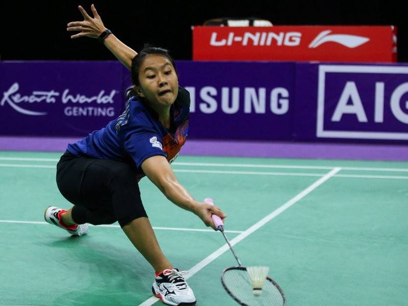 Pemain perseorangan wanita Tebrau City BC, Rusydina Antardayu turut memperoleh kemenangan untuk membantu kemaraan pasukannya ke pusingan akhir SSPL.