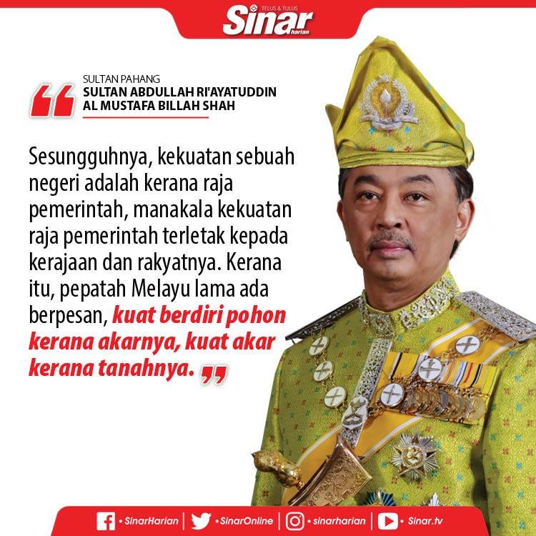 QUOTE SULTAN PAHANG LATEST