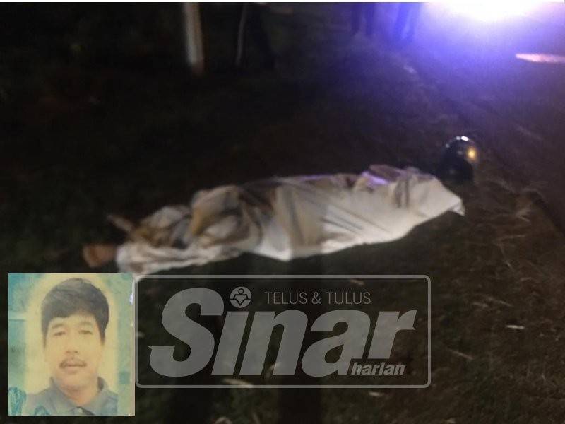 Mangsa mengalami cedera parah disahkan meninggal dunia ditempat kejadian. Gambar kecil, Pua Nge.