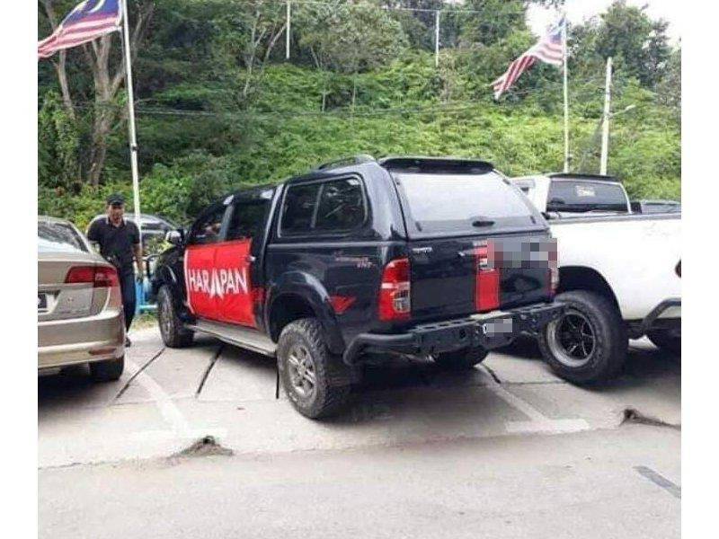 Gambar kenderaan yang tular.