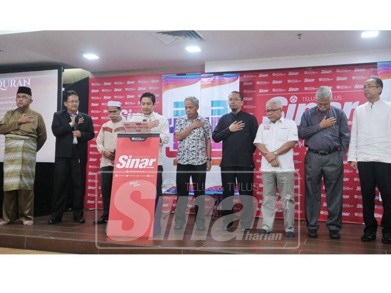 Sesi bacaan ikrar selepas kempen My Family #QuranHour #savingfamilies. Foto: ROSLI TALIB