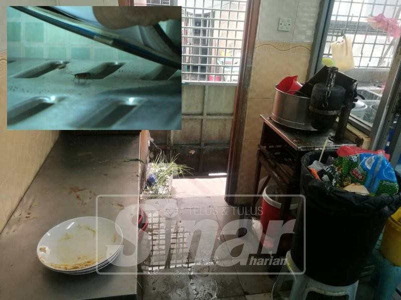 Keadaan dapur restoran yang diarah tutup.