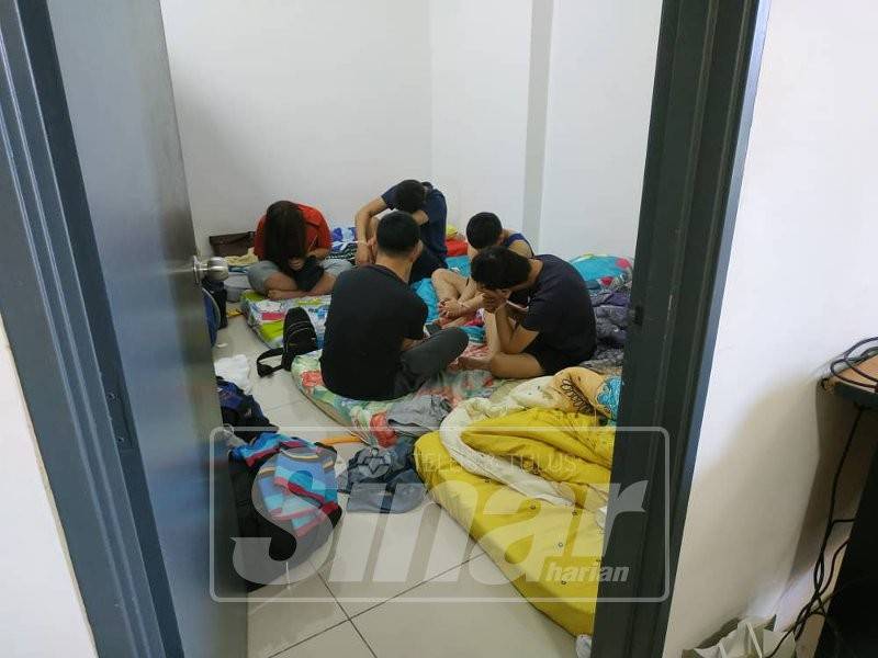 Antara suspek yang ditahan polis