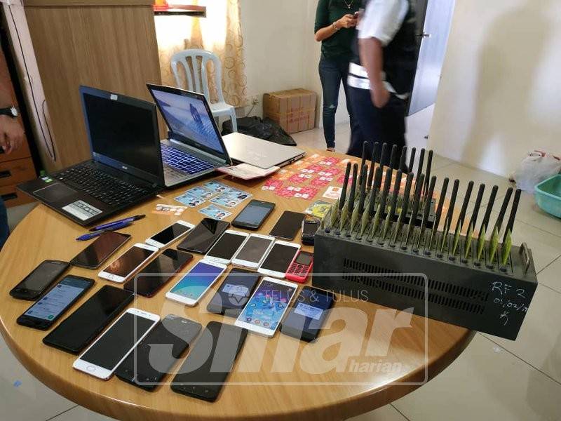 Antara barang kes yang dirampas polis